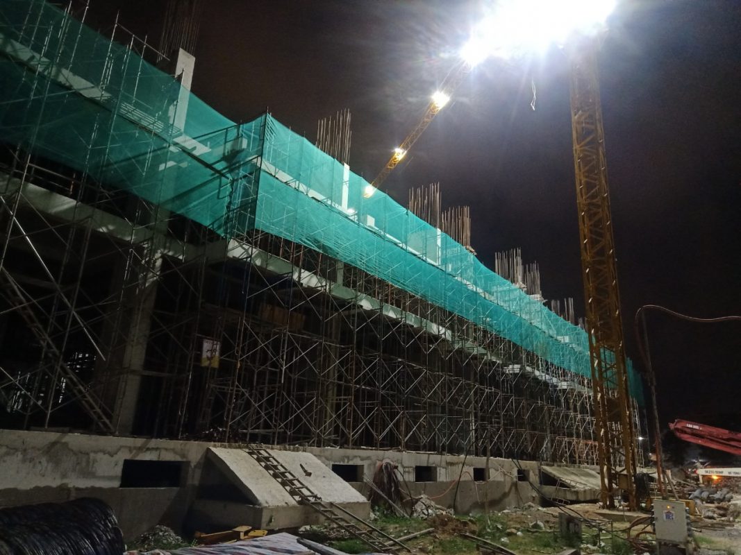 công trình lắp dựng giàn giáo