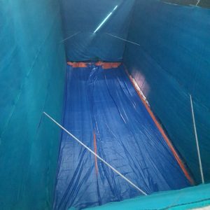 Lắp đặt lưới xanh bao che