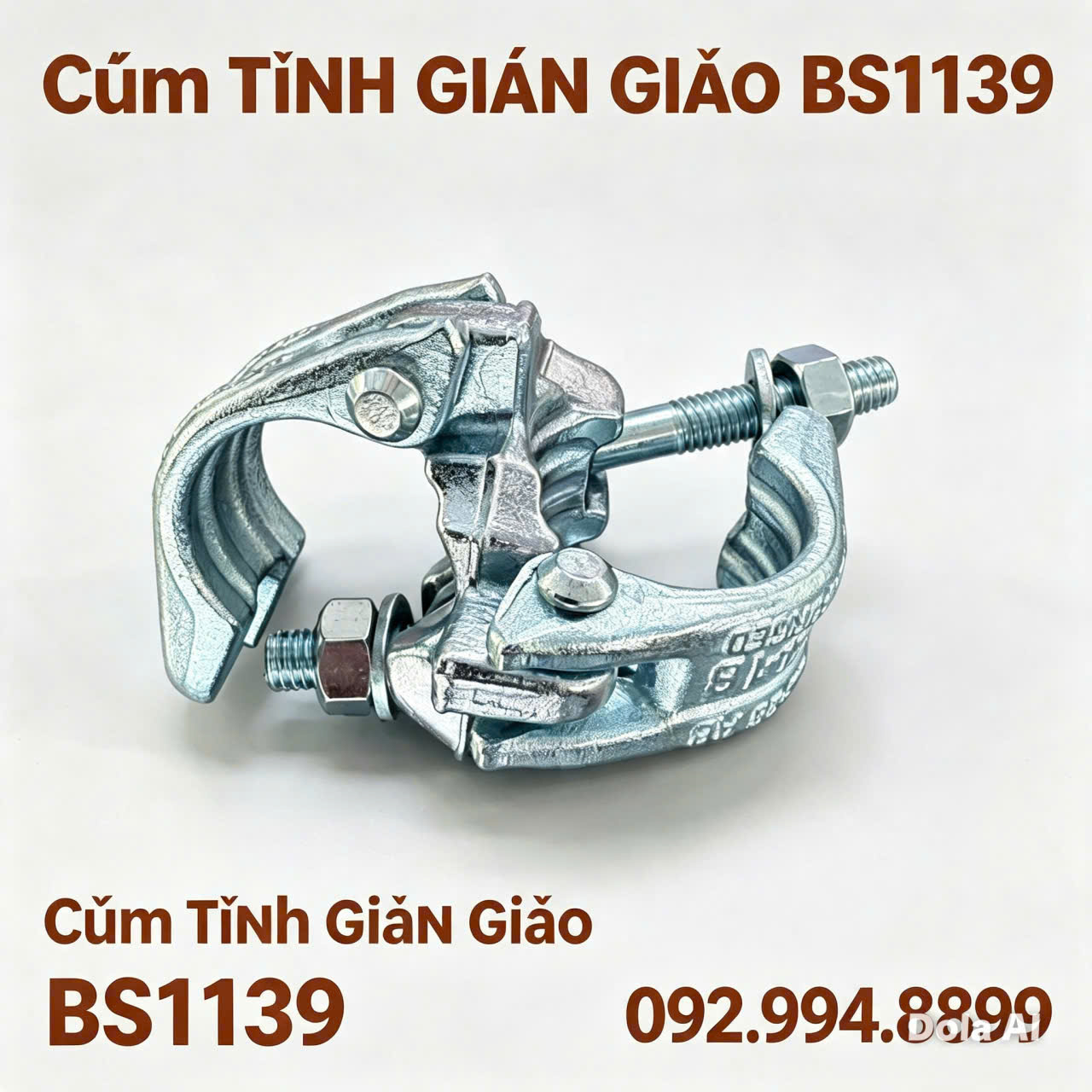Cùm tĩnh BS1139 minh họa nhóm phụ kiện liên kết